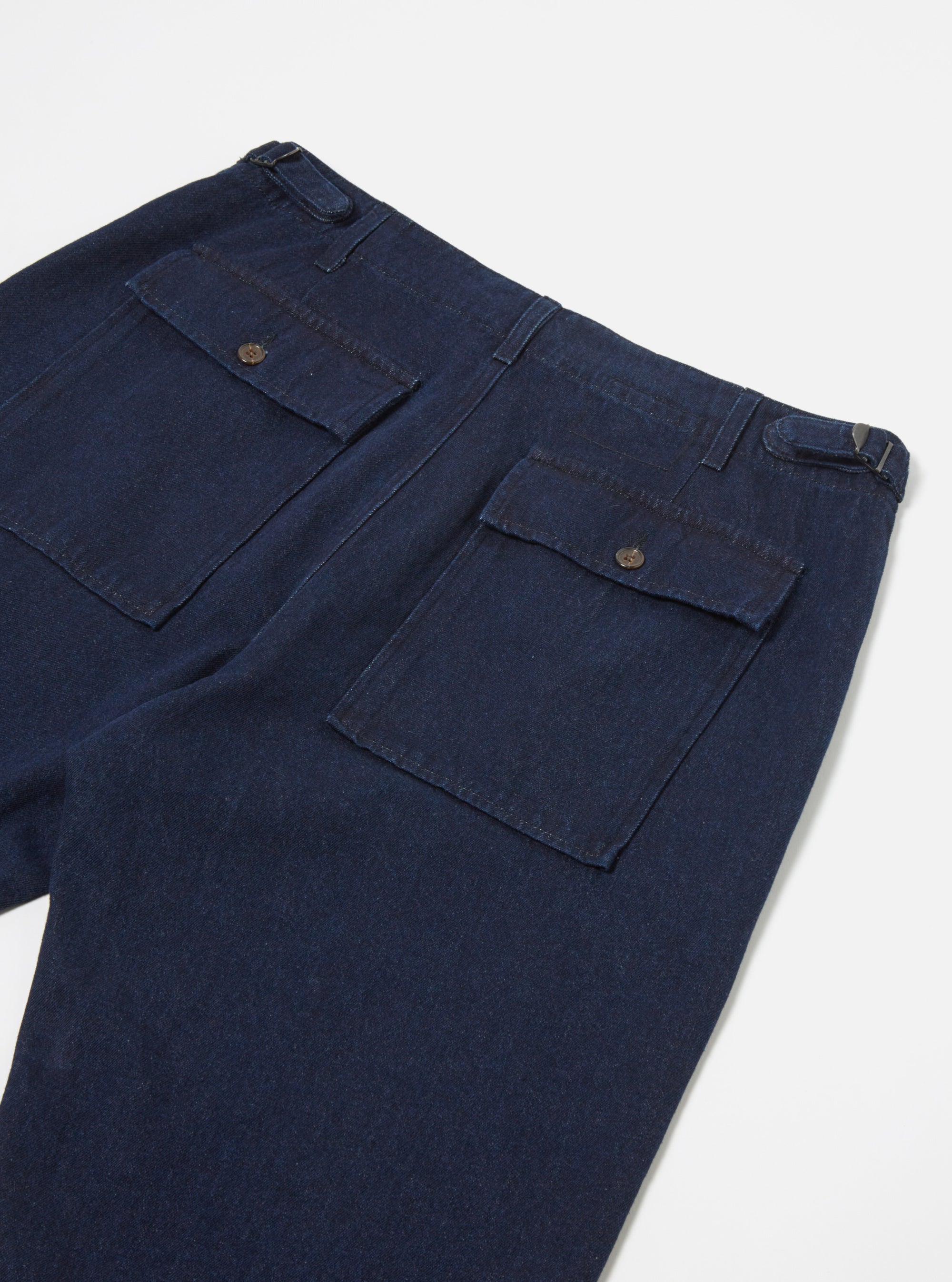 Universal Works Fatigue Pant in 11oz Indigo Denim