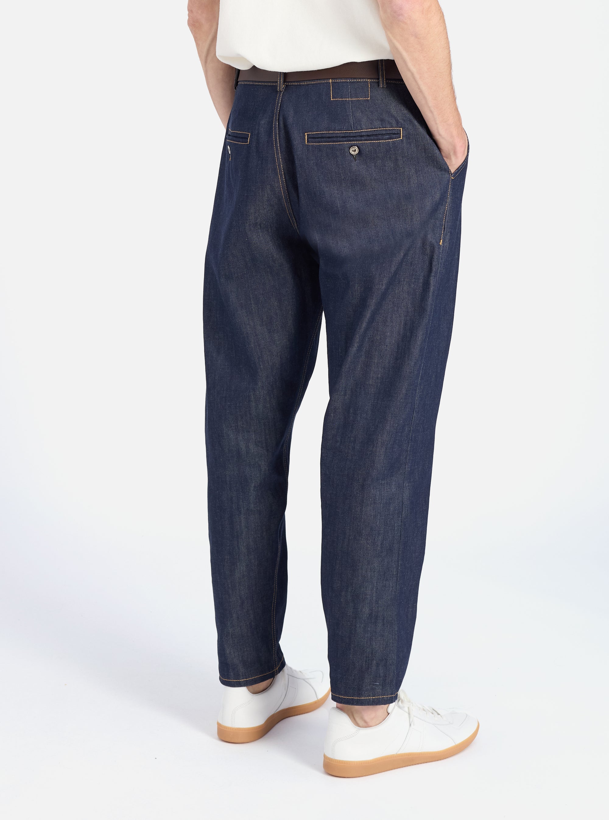 Universal Works Military Chino in Indigo 13oz Selvedge Denim