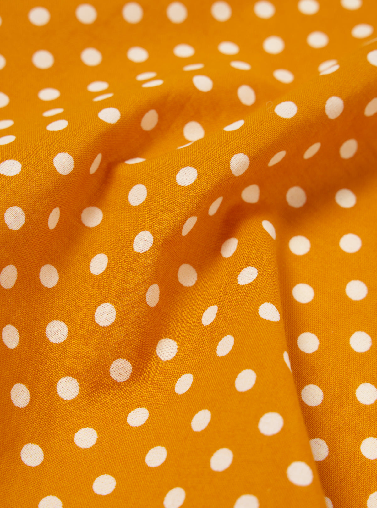 Universal Works Pocket Square in Mustard Classic Dot