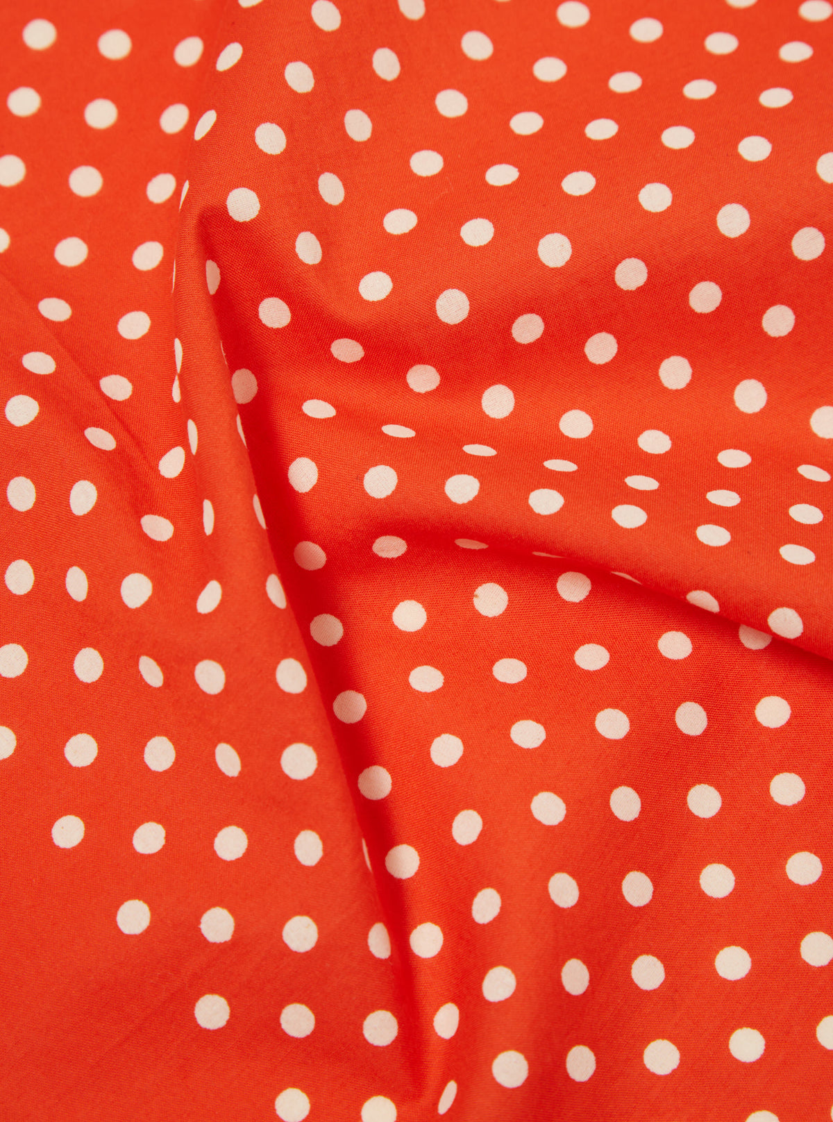 Universal Works Pocket Square in Orange Classic Dot