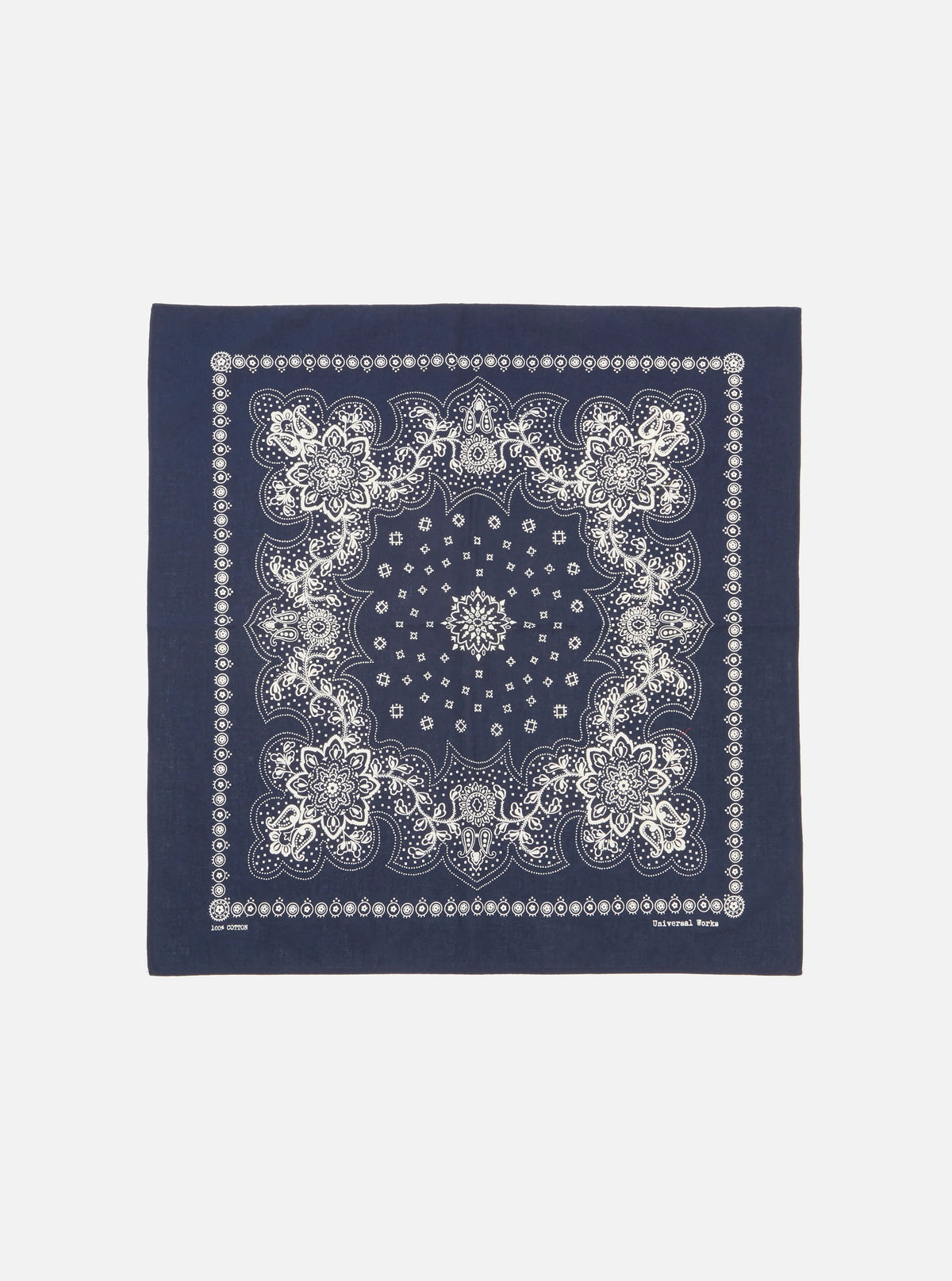 Universal Works Neckerchief in Navy Classic Bandana