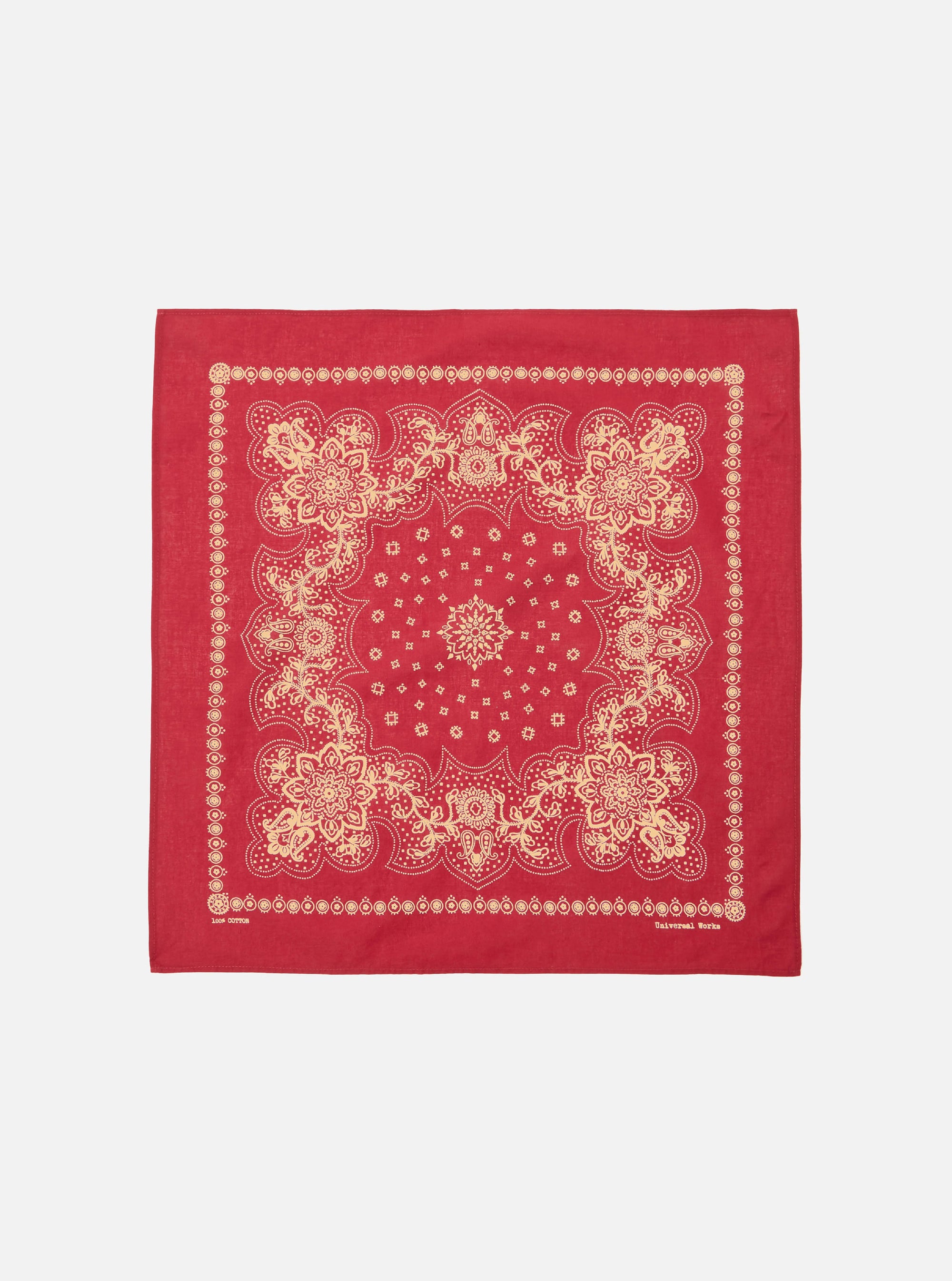 Universal Works Neckerchief in Red Classic Bandana