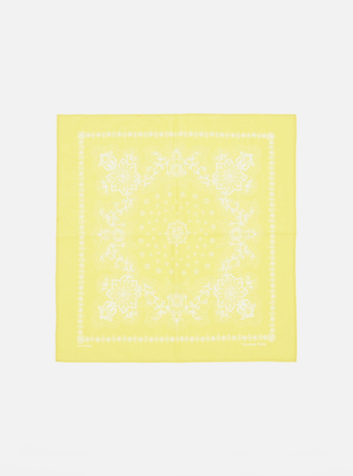 Universal Works Neckerchief in Yellow Classic Bandana