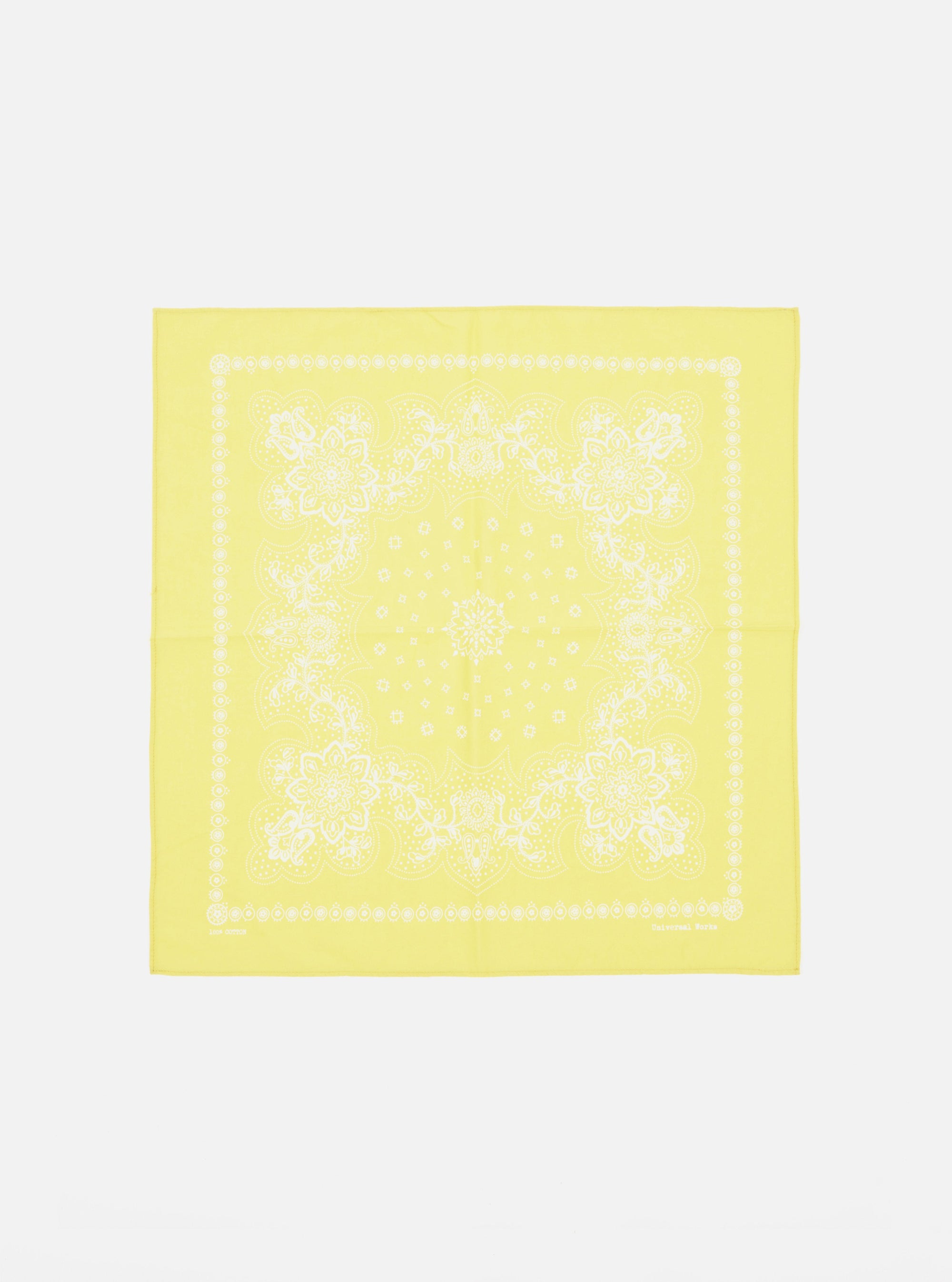 Universal Works Neckerchief in Yellow Classic Bandana