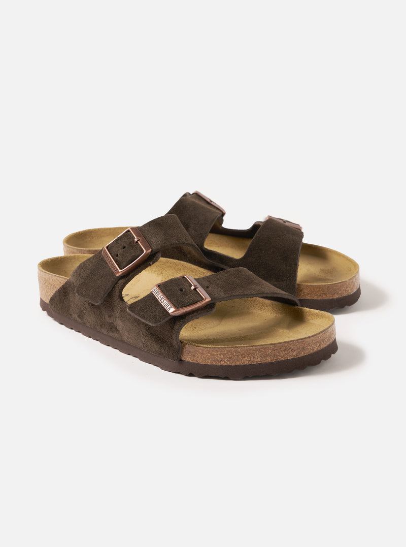 Birkenstock Arizona in Mocha Suede Leather