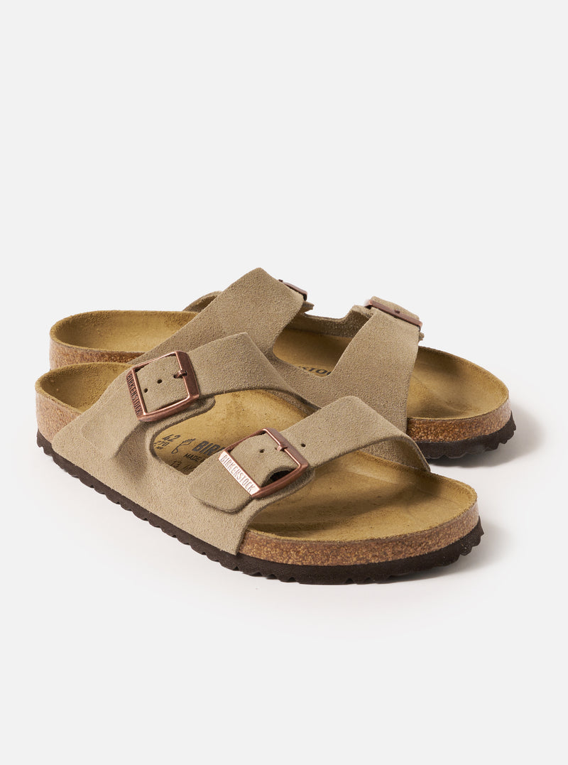 Birkenstock Arizona in Taupe Suede Leather