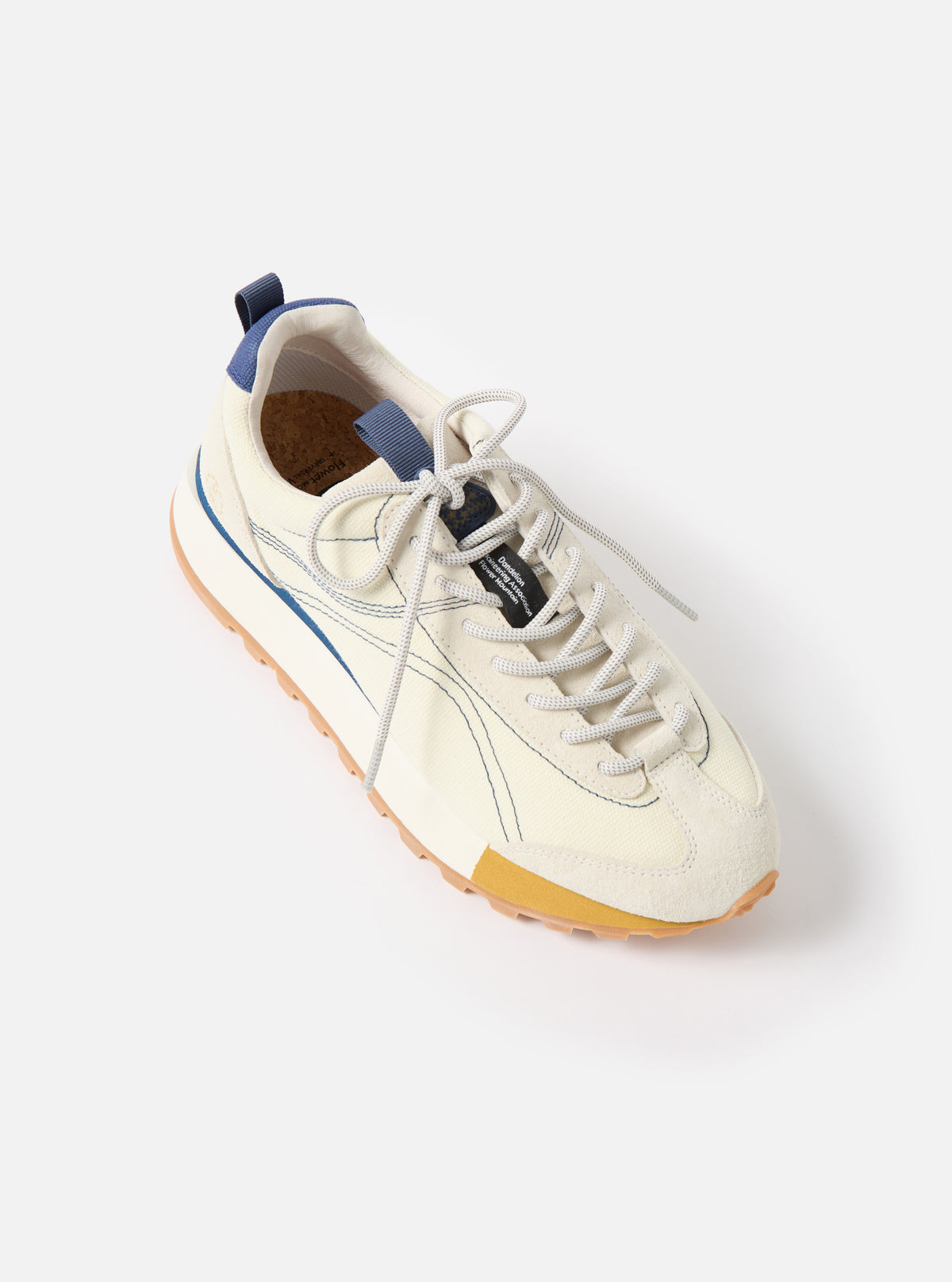 Flower Mountain x Universal Works Asuka in Ecru/Light Brown Suede/Cotton Canvas