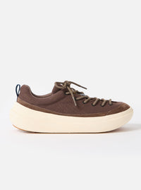 Flower Mountain x Universal Works Fami in Brown/Navy Suede/Cotton Canvas