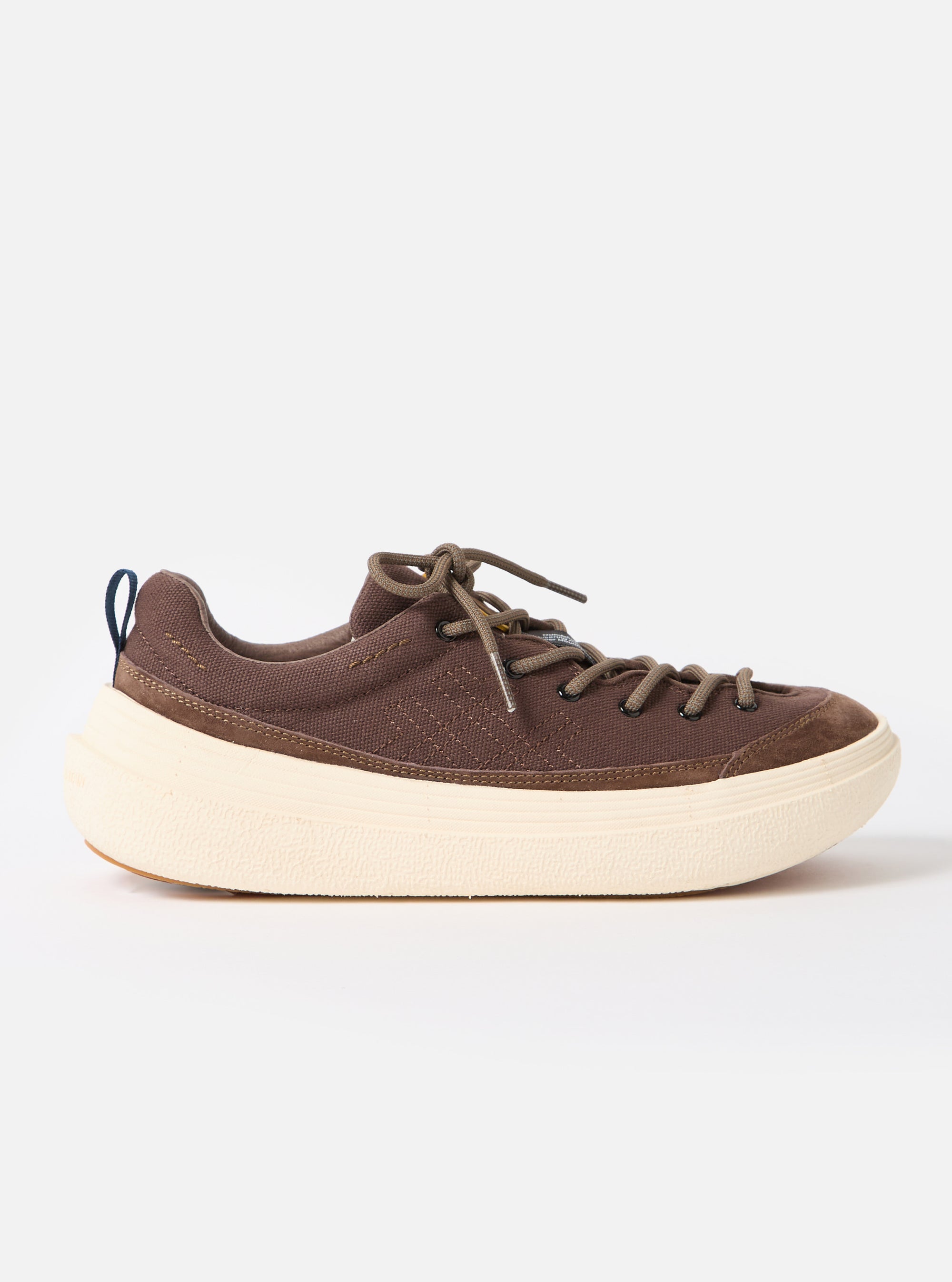 Flower Mountain x Universal Works Fami in Brown/Navy Suede/Cotton Canvas