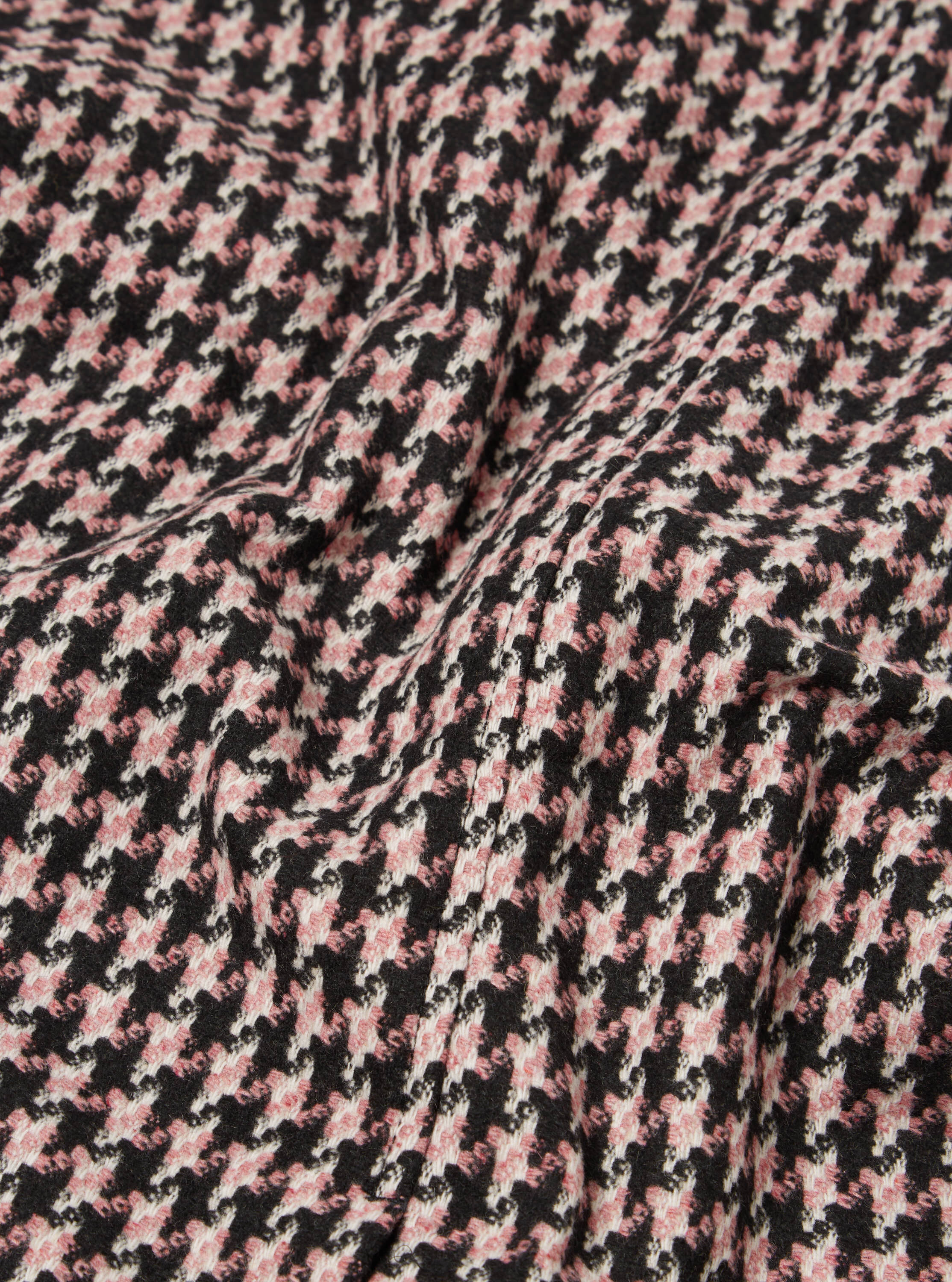 Universal Works Long Swing Overcoat in Pink Cortina Tweed