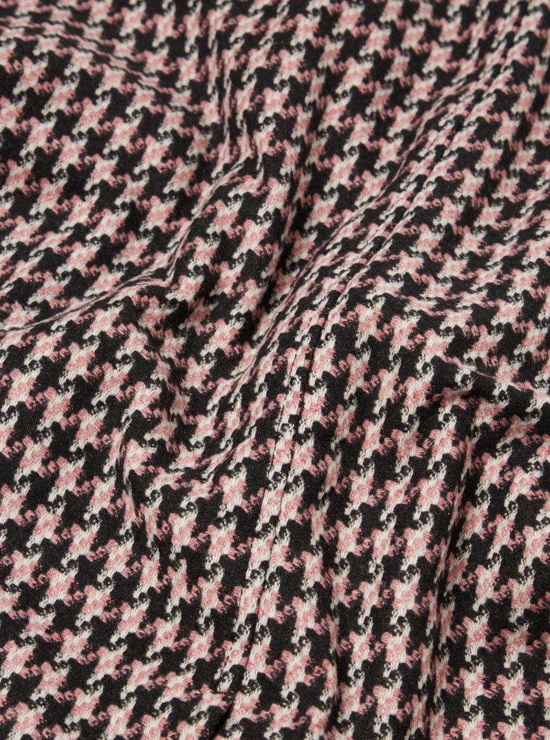 Universal Works Long Swing Overcoat in Pink Cortina Tweed