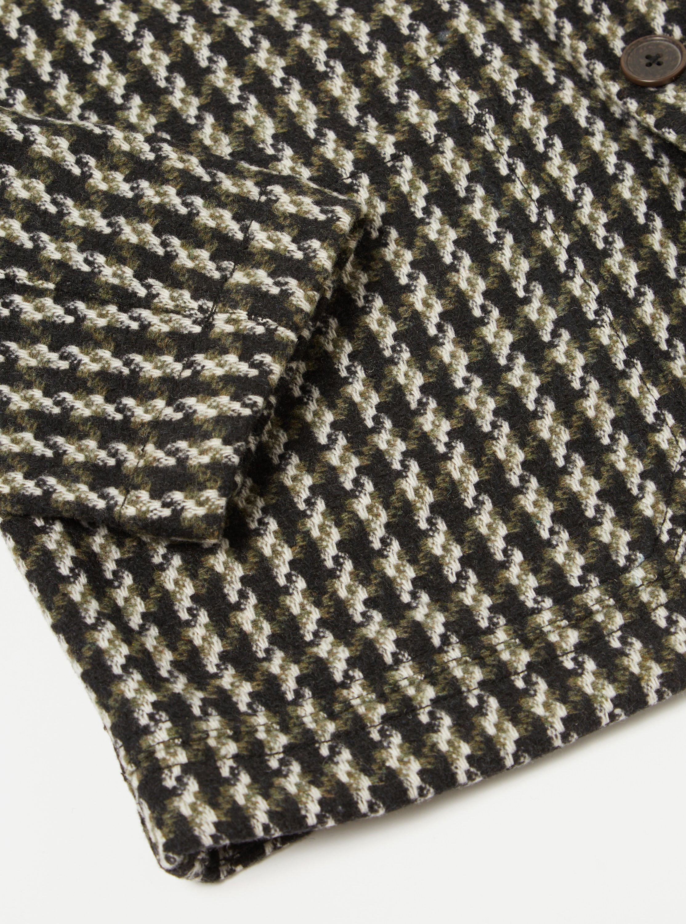 Universal Works Bakers V3 Chore Jacket in Olive Cortina Tweed