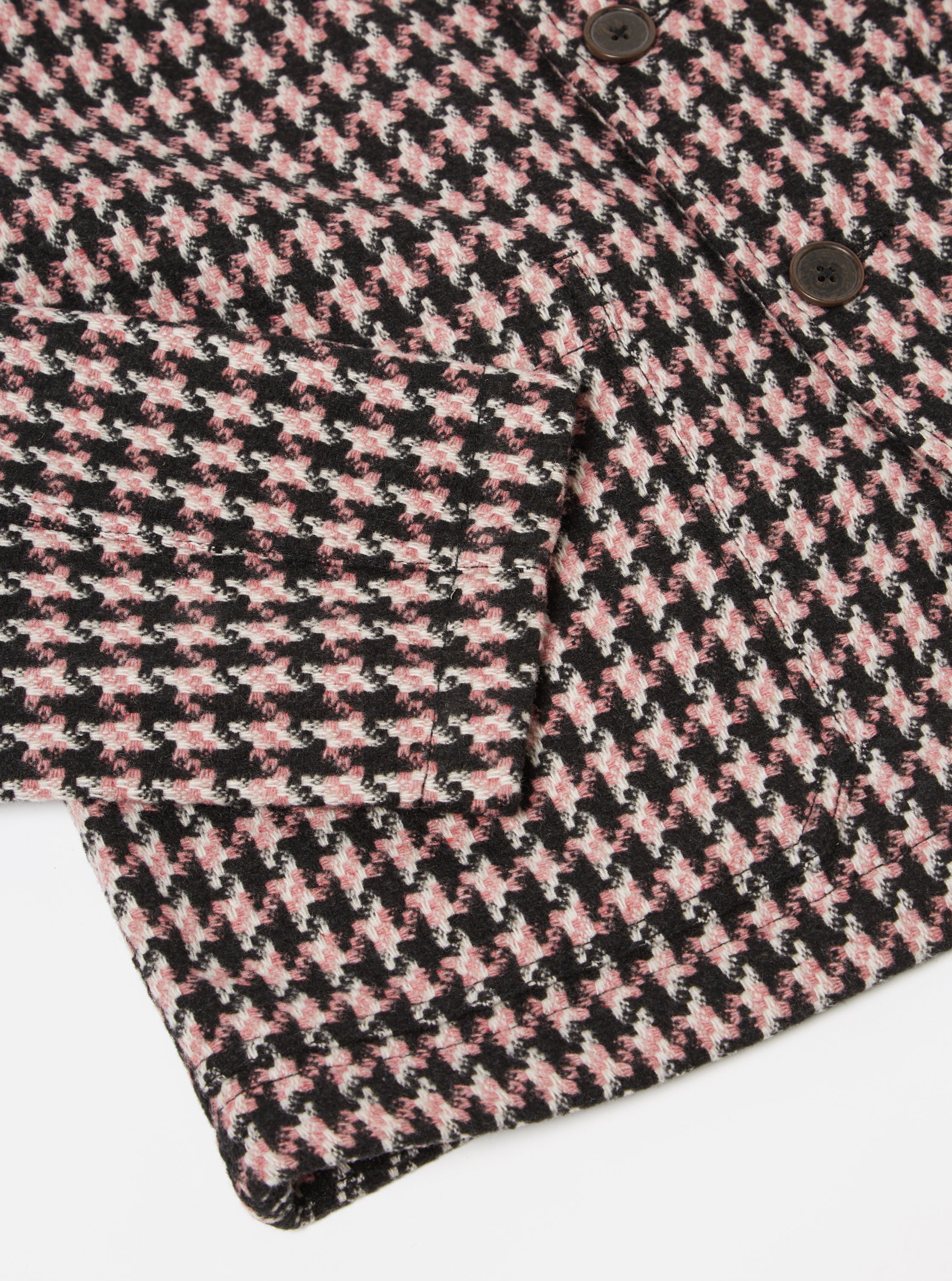 Universal Works Bakers V3 Chore Jacket in Pink Cortina Tweed