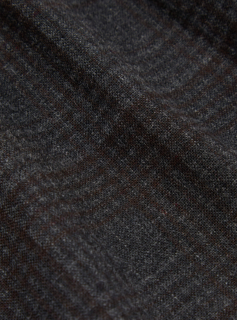 Universal Works Three Button Jacket in Charcoal Reuse Wool Mix