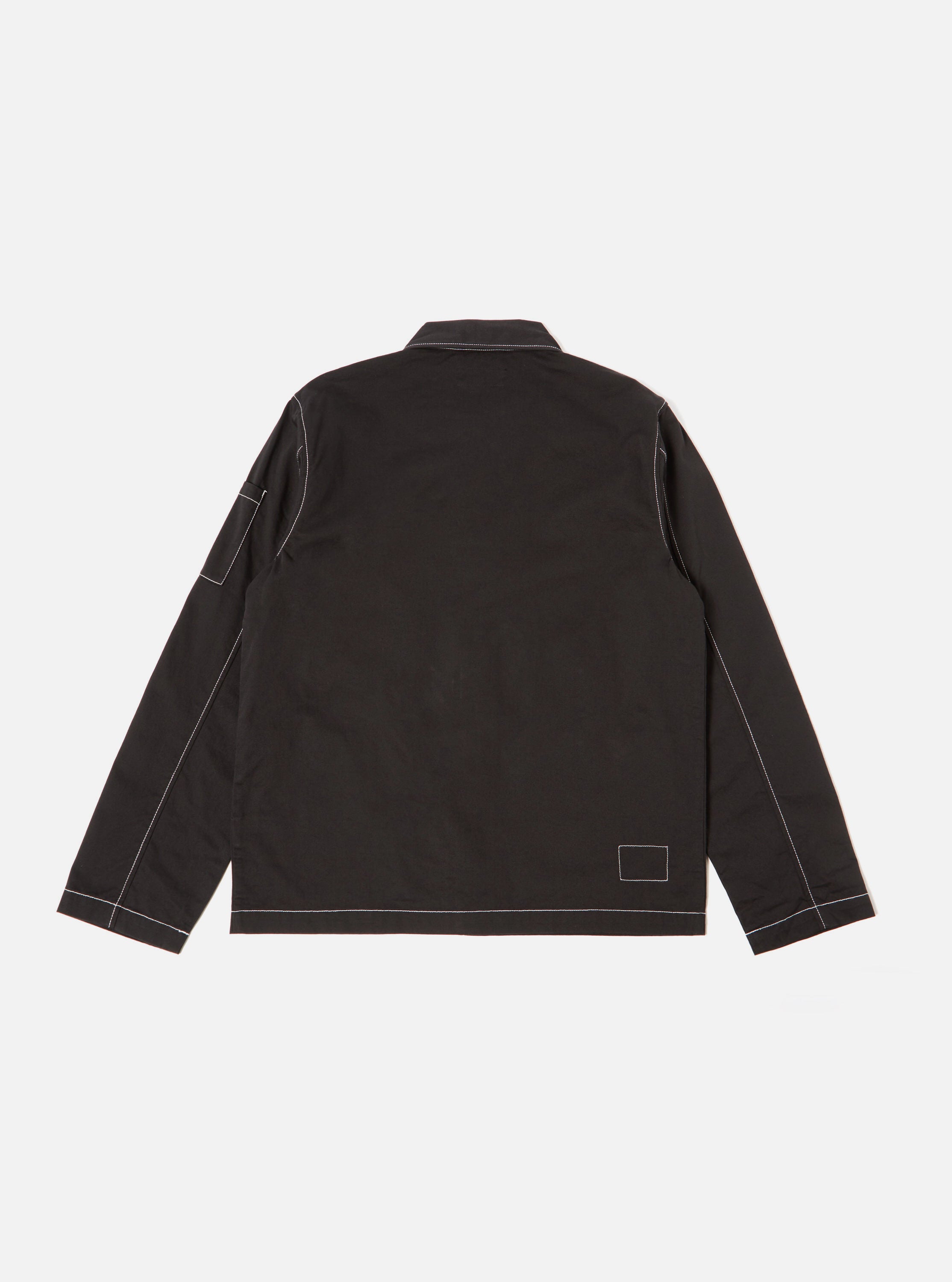 Universal Works Coverall Jacket in Black Twill