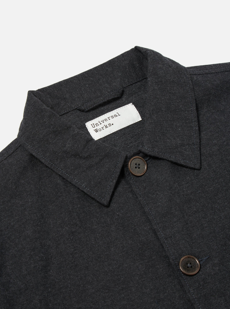 Universal Works Coverall Jacket in Charcoal Carbon Cotton