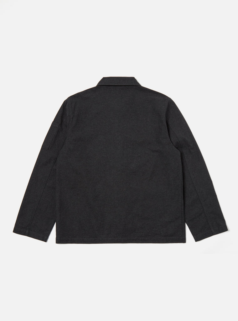 Universal Works Coverall Jacket in Charcoal Carbon Cotton