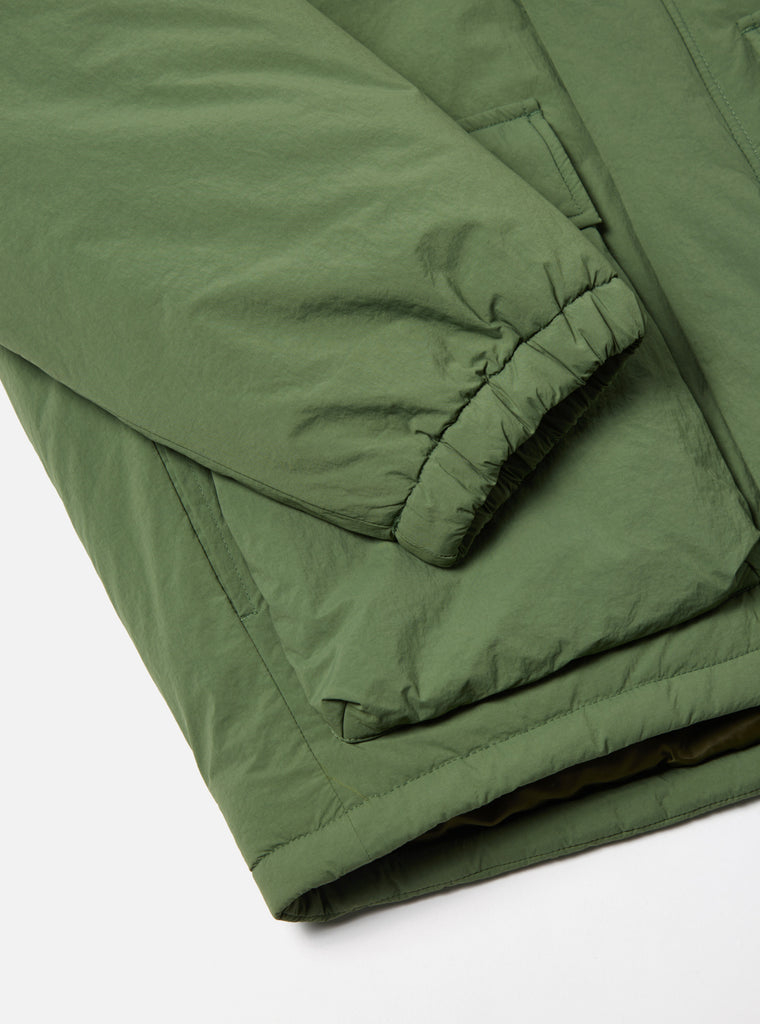 Universal Works Padded Stayout Jacket in Green Recycled Nylon