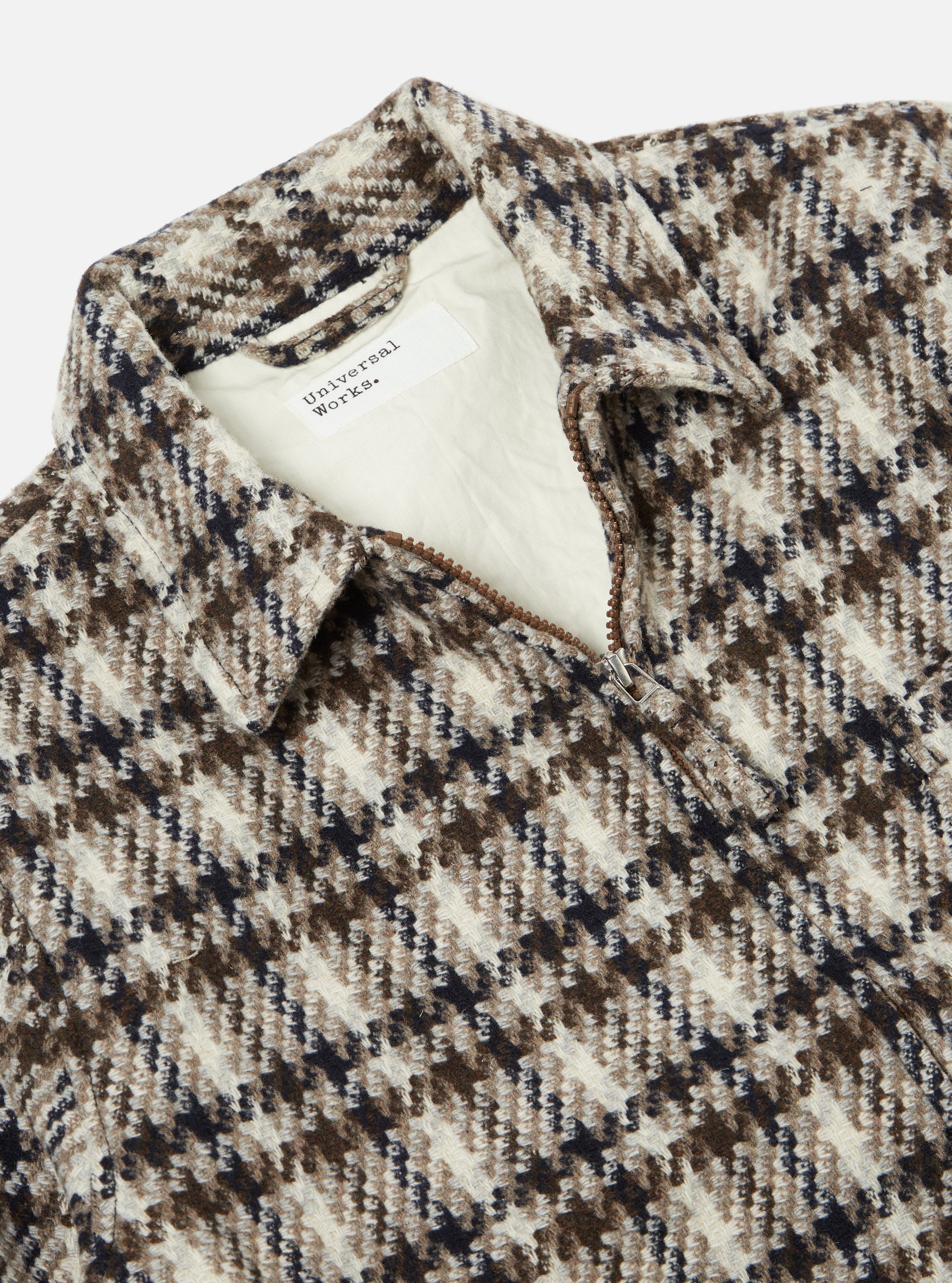 Universal Works Windcheater II in Grey Cortina Tweed