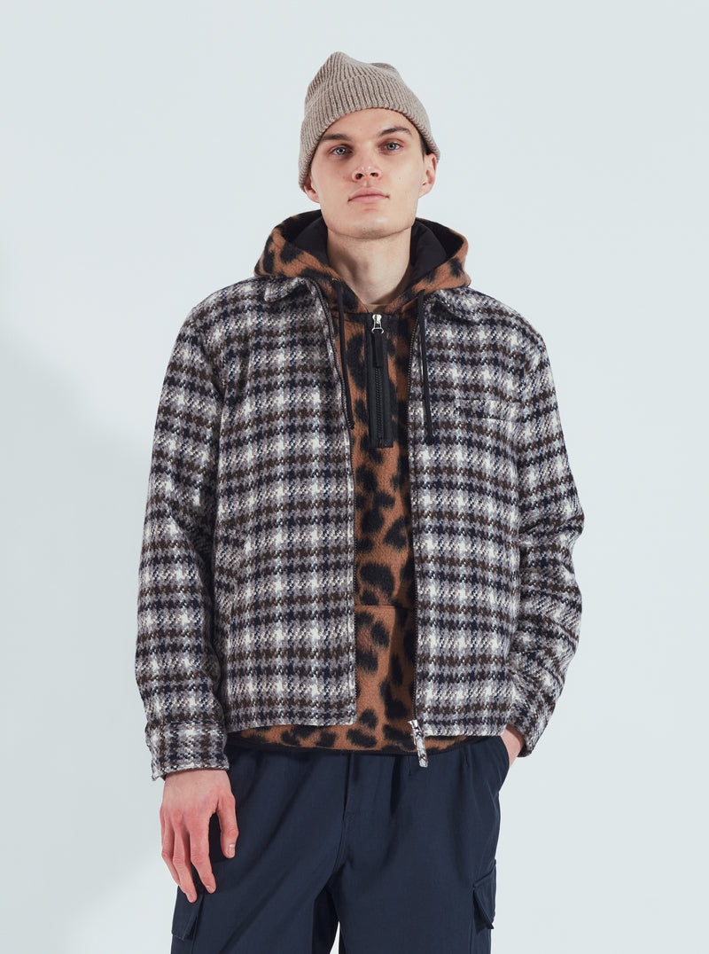 Universal Works Windcheater II in Grey Cortina Tweed