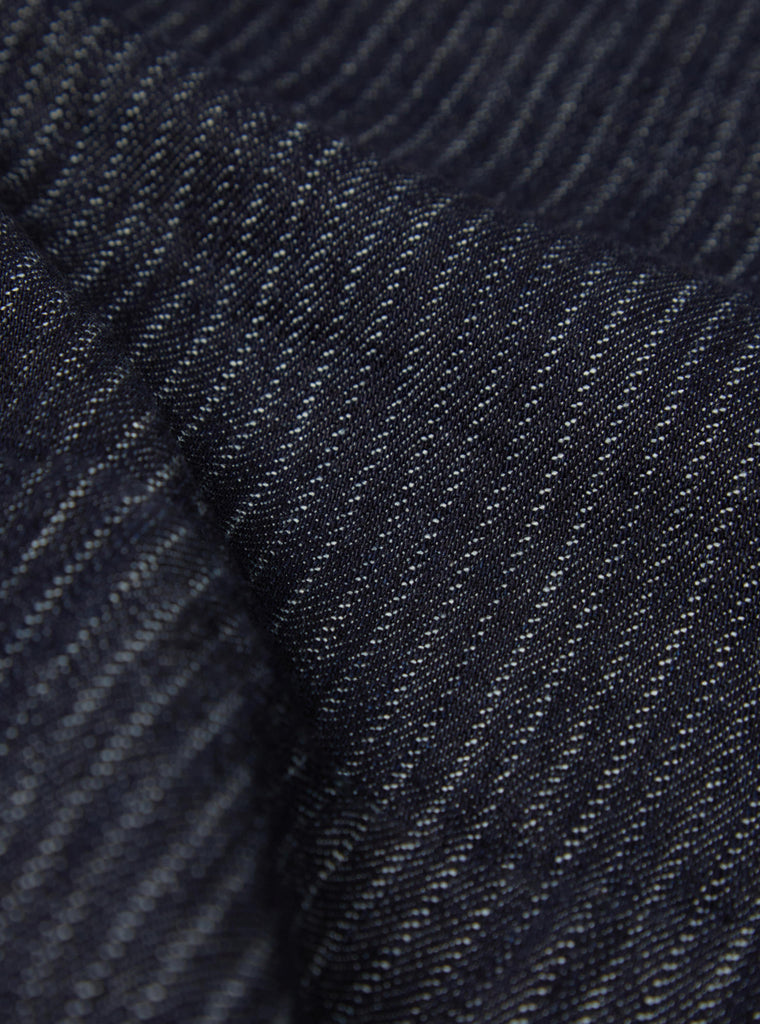 Universal Works Marine Gilet in Indigo Japanese Twill Denim