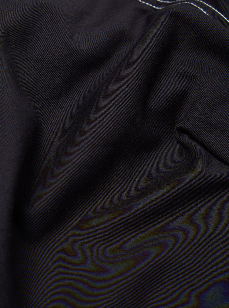 Universal Works Coverall Pant in Black Twill