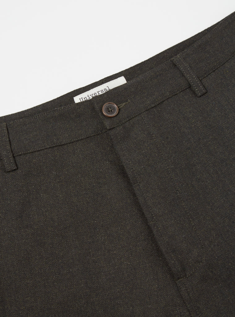 Universal Works Military Chino in Olive Upcycled Italian Tweed