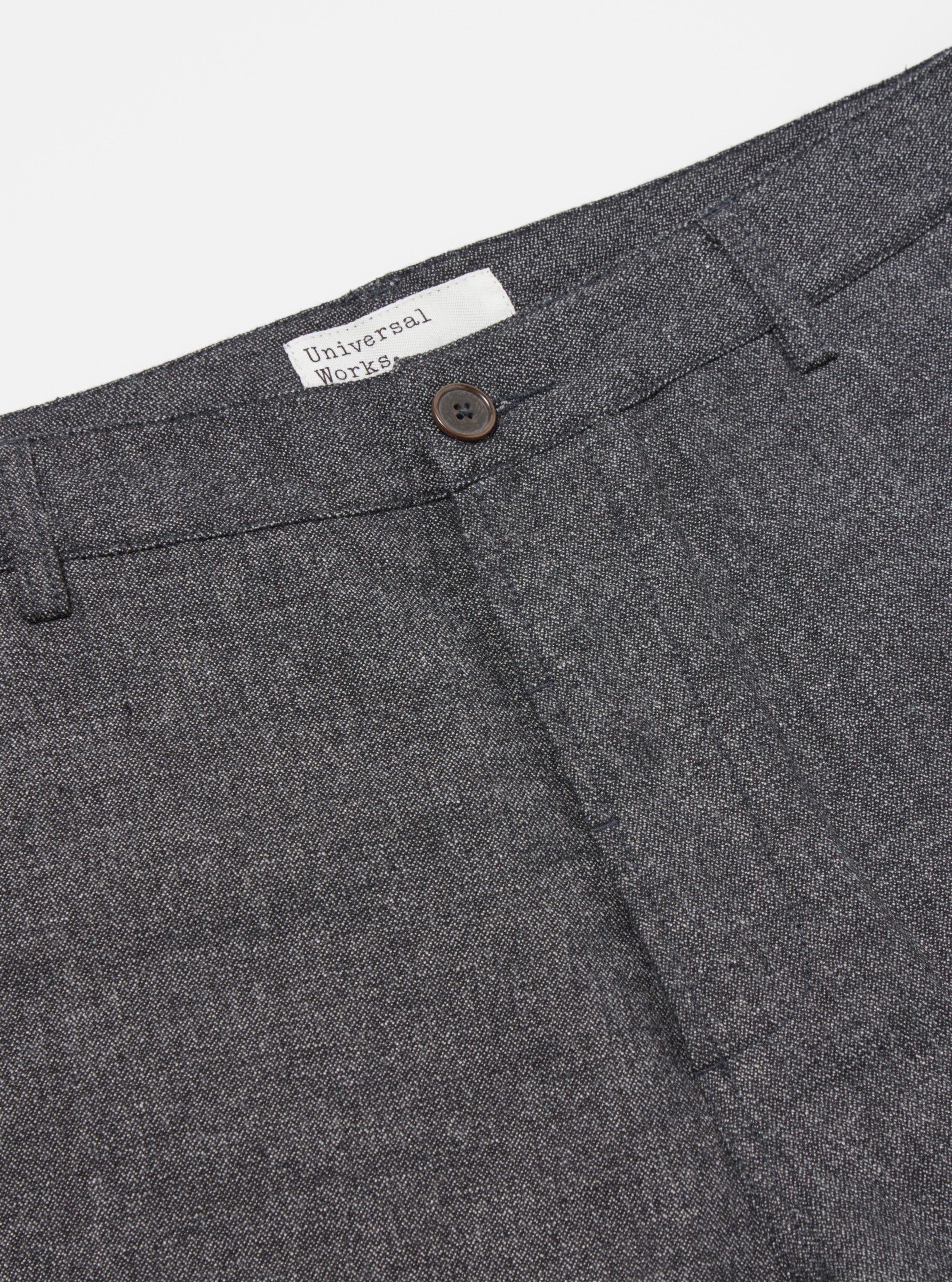Universal Works Military Chino in Grey Upcycled Italian Tweed