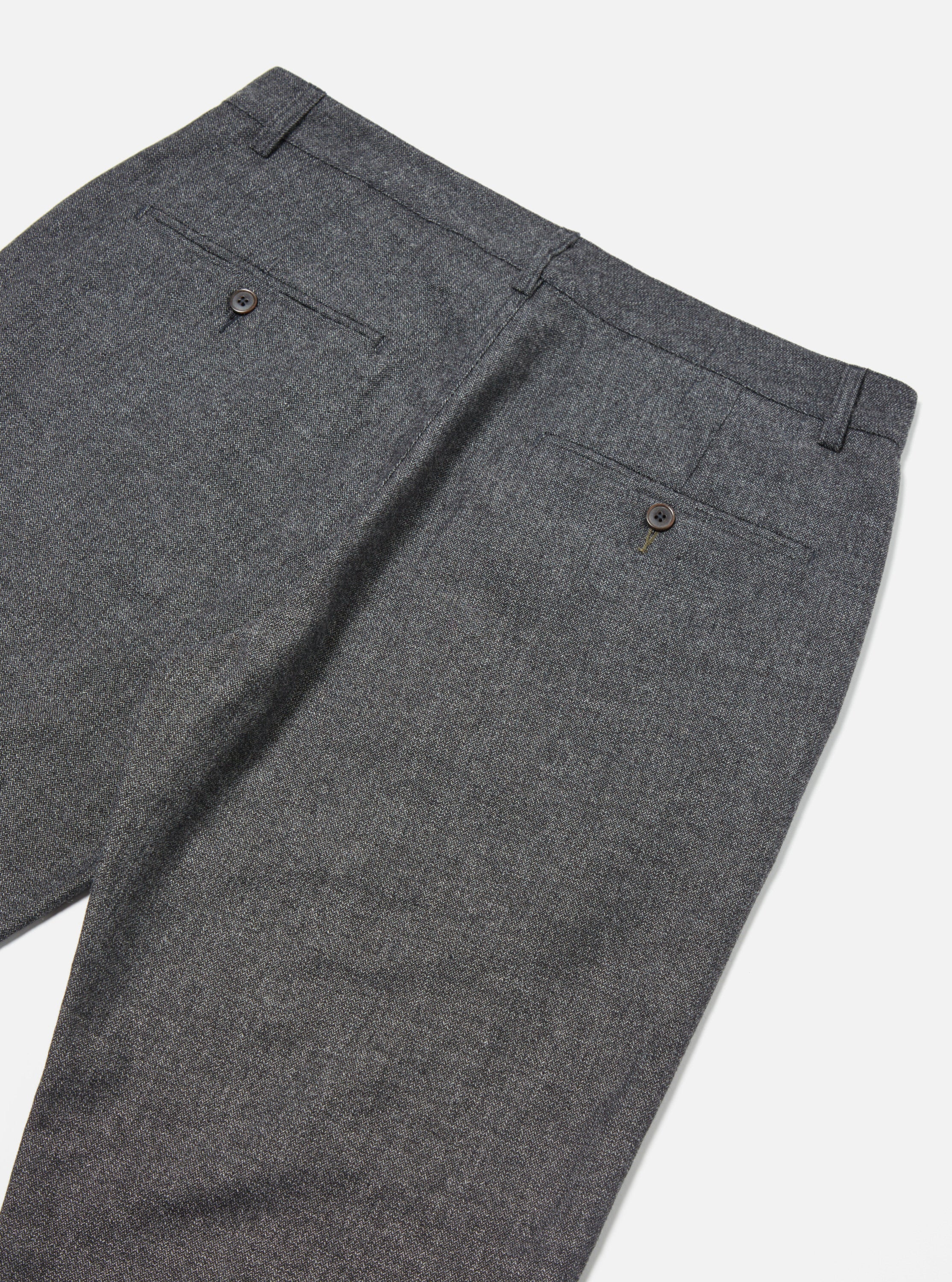Universal Works Military Chino in Grey Upcycled Italian Tweed