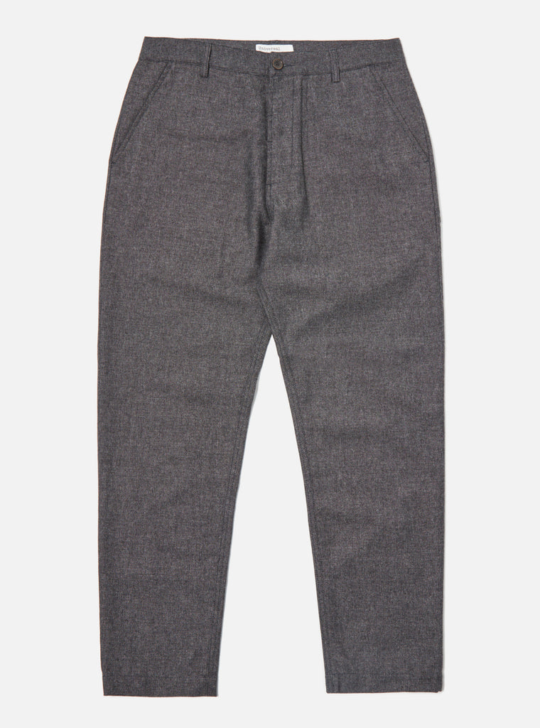 Universal Works Military Chino in Grey Upcycled Italian Tweed