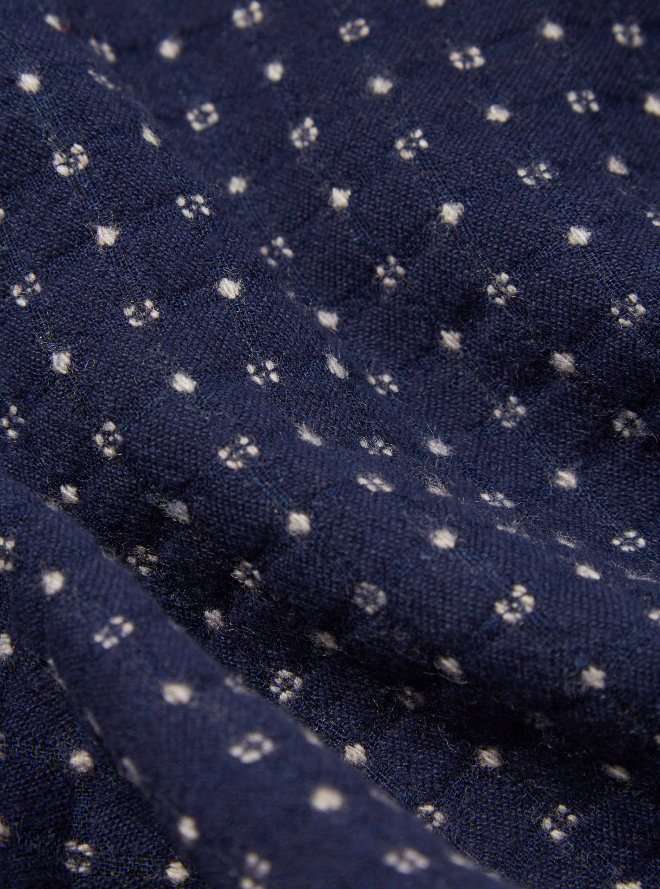 Universal Works Pleated Track Pant in Indigo Shingora Dot