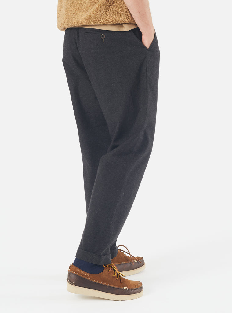 Universal Works RB Chino in Charcoal Carbon Cotton