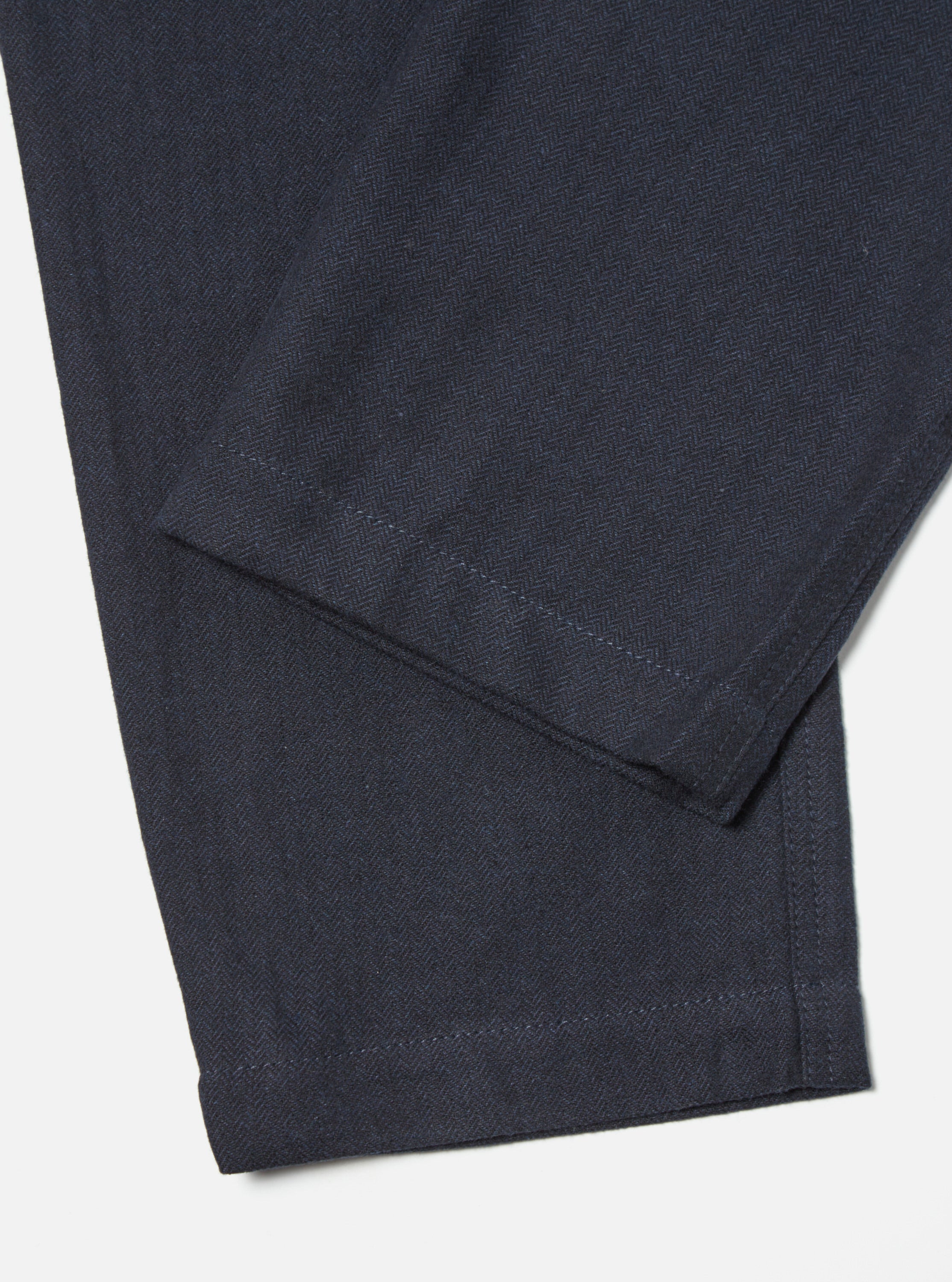 Universal Works Military Chino in Navy Veta Upcycled Cotton