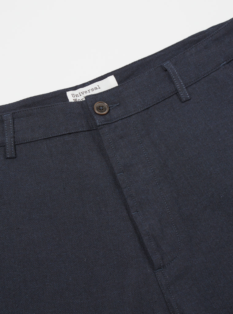 Universal Works Military Chino in Navy Veta Upcycled Cotton