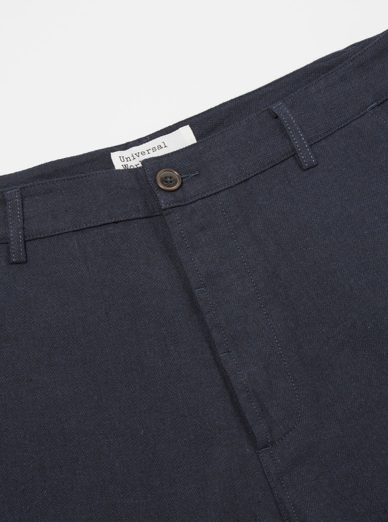 Universal Works Military Chino in Navy Veta Upcycled Cotton