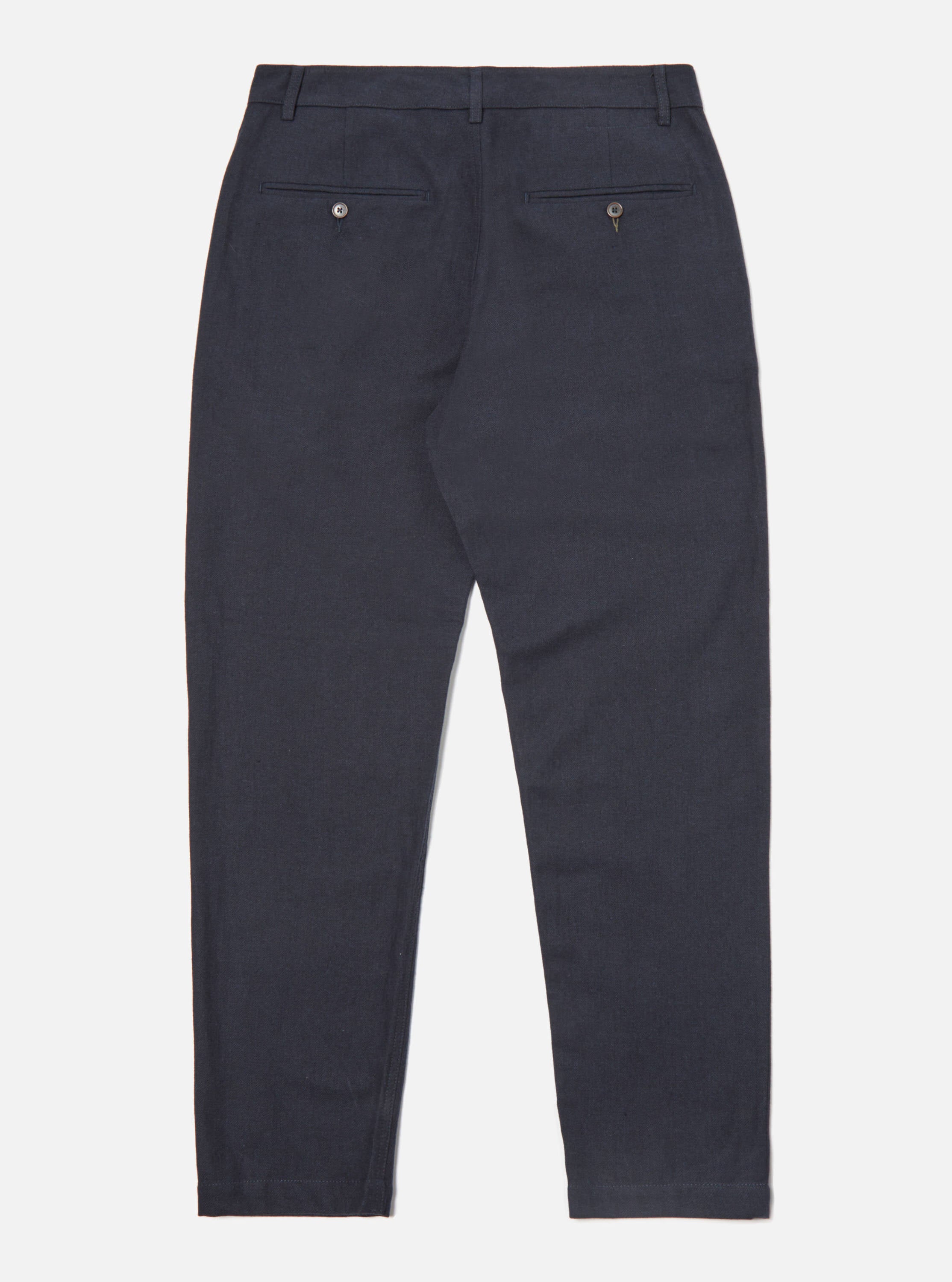 Universal Works Military Chino in Navy Veta Upcycled Cotton