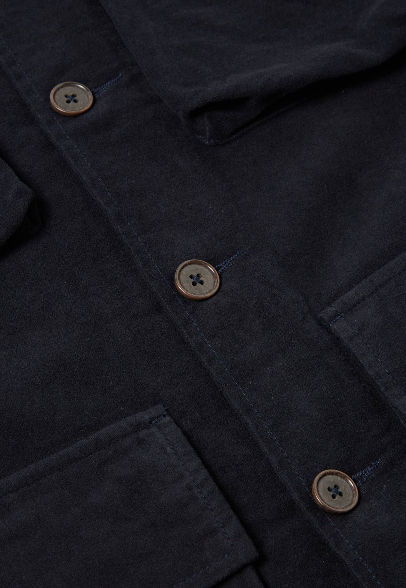 Universal Works Photographers Jacket in Dark Navy Lightweight Moleksin