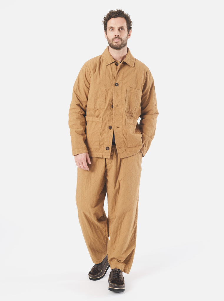 Universal Works Quilted Coverall Jacket in Cumin Cotton