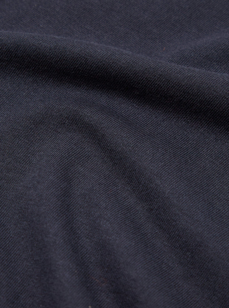 Universal Works Mystery Train Print Tee in Navy Single Jersey