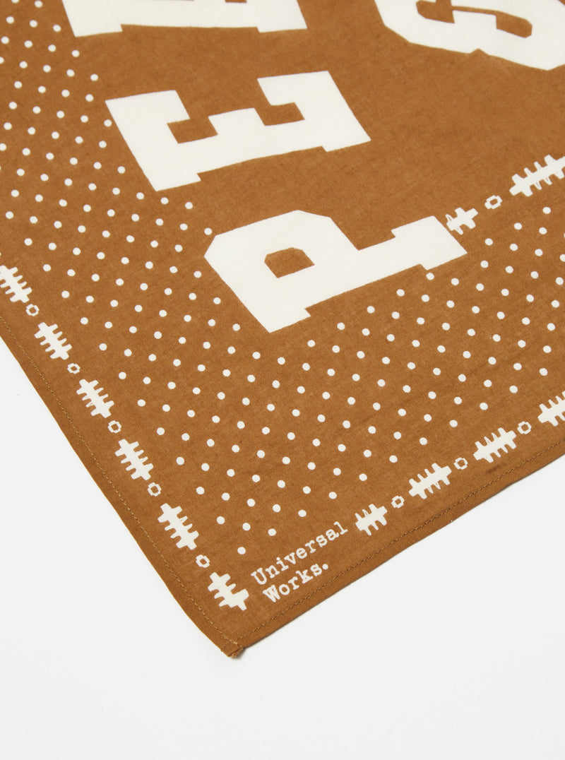 Universal Works PL&S Neckerchief in Cumin Cambric
