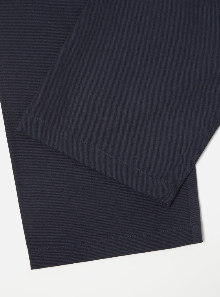 Universal Works Double Pleat Pant in Navy Winter Twill