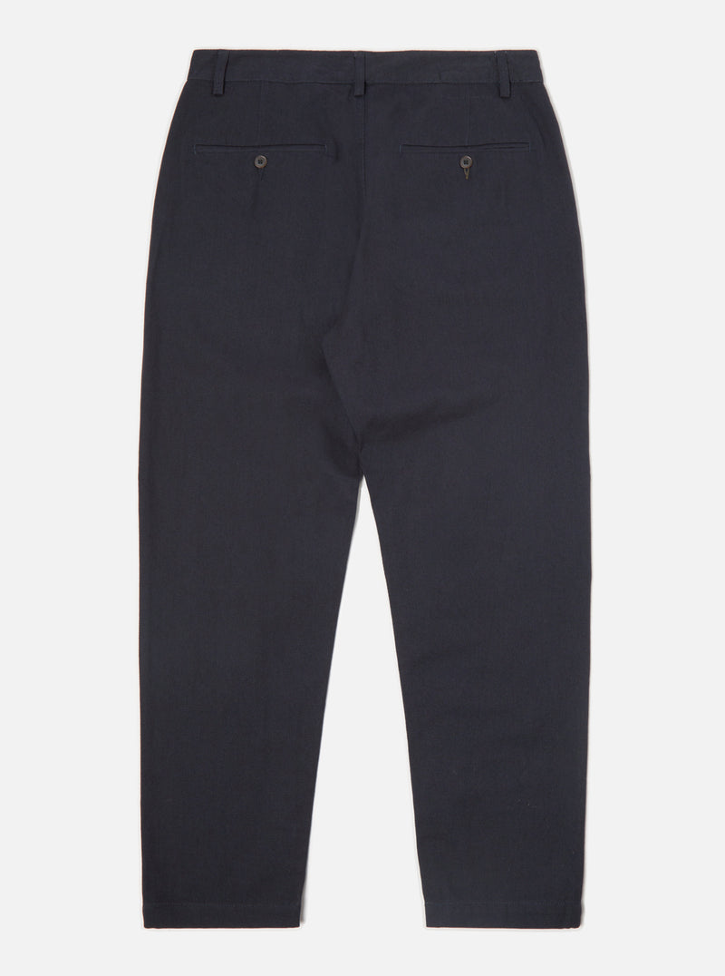 Universal Works Military Chino in Navy Winter Twill