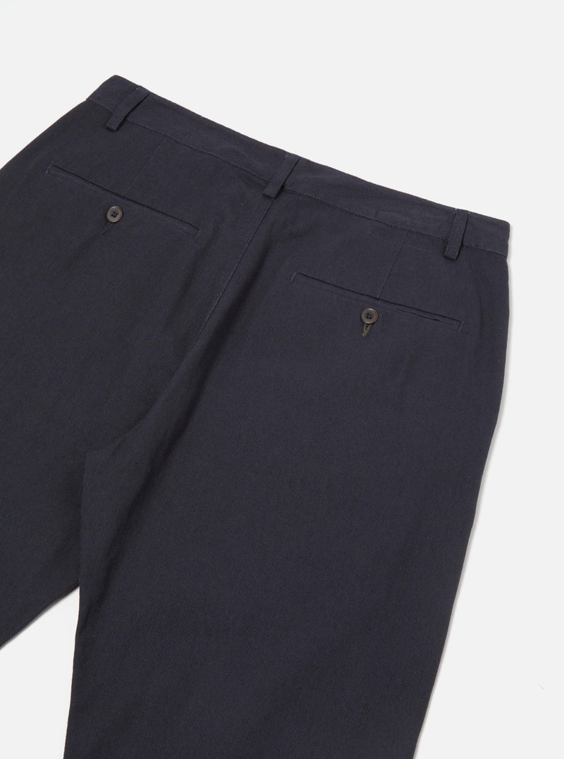 Universal Works Military Chino in Navy Winter Twill