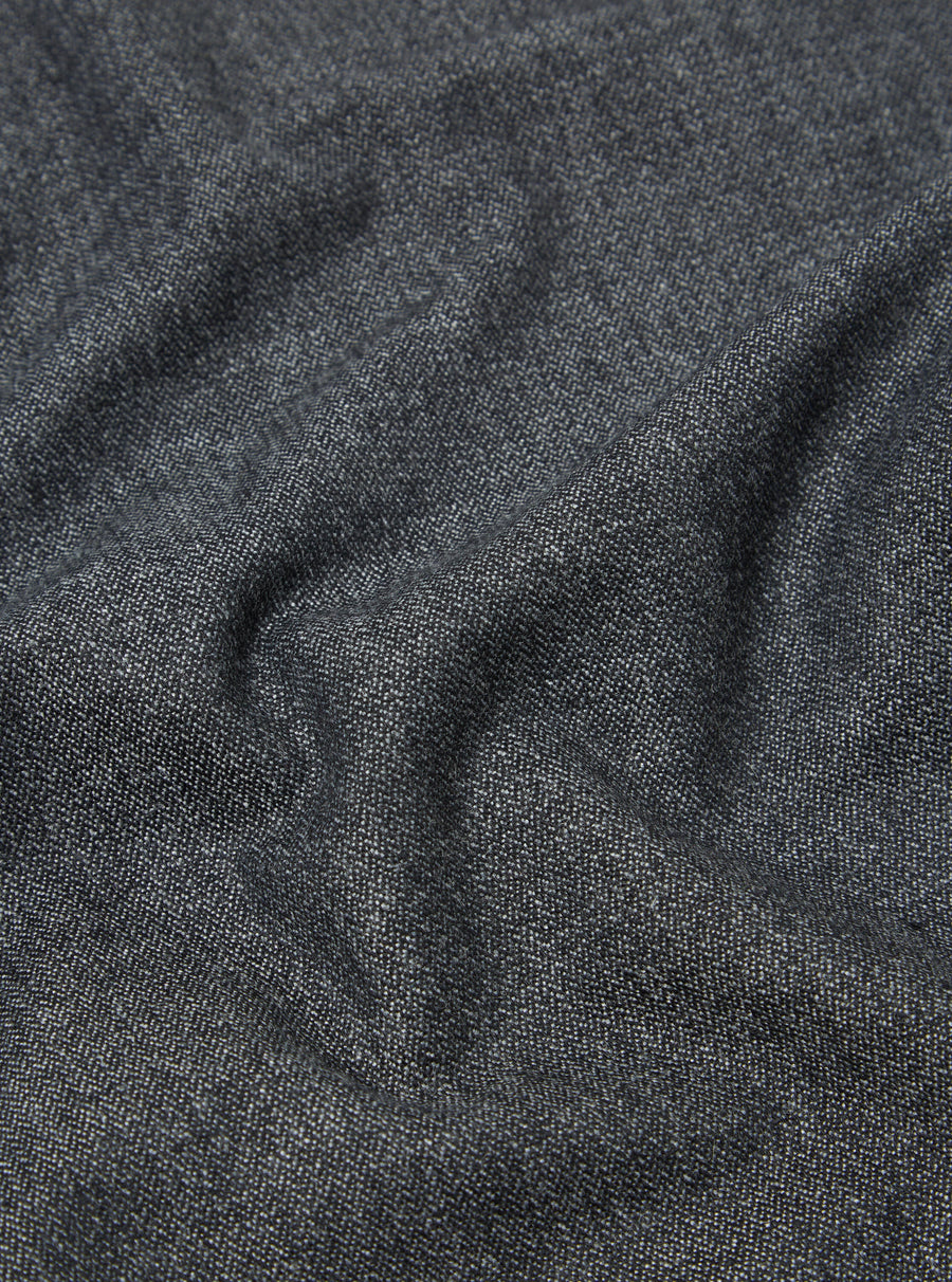 Universal Works Pleated Track Pant in Grey Upcycled Italian Tweed