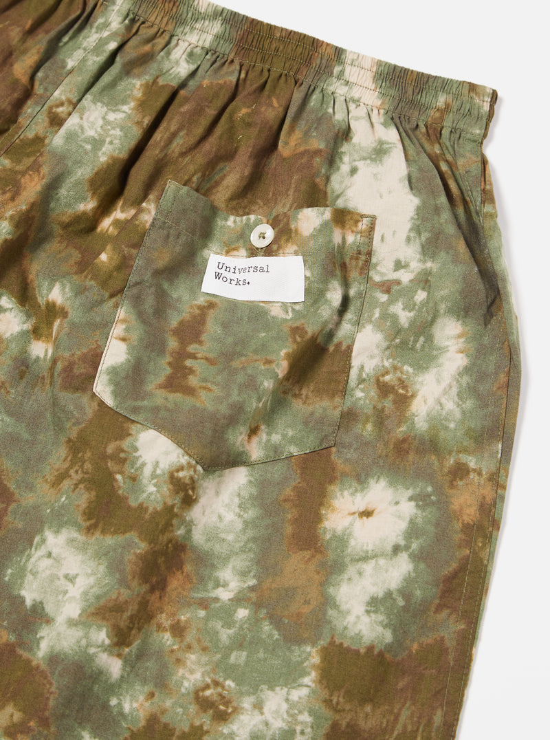 Universal Works Boxer Short in Olive Space Camo