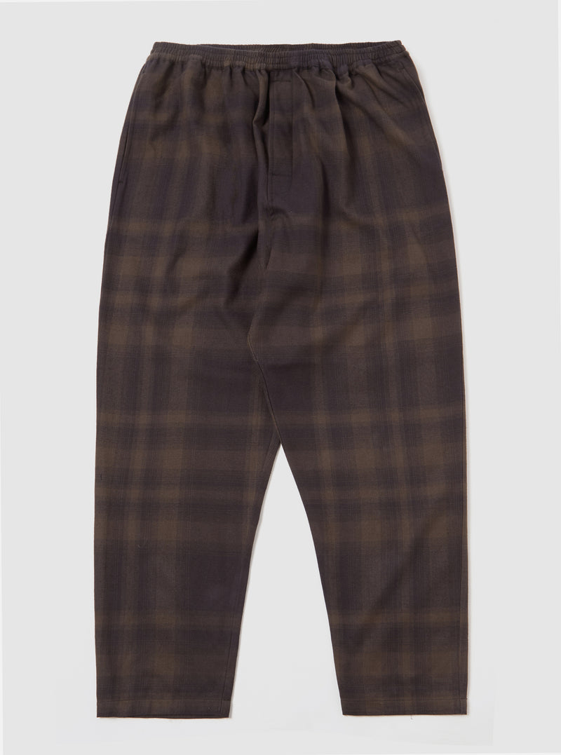 Universal Works Pyjama in Charcoal Shadow Check