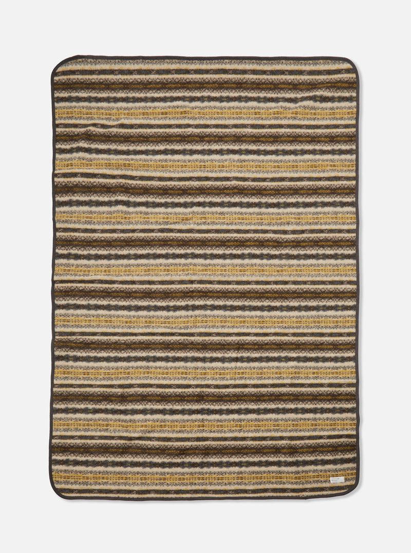 Universal Works Blanket in Fairisle Mix Wool Fleece