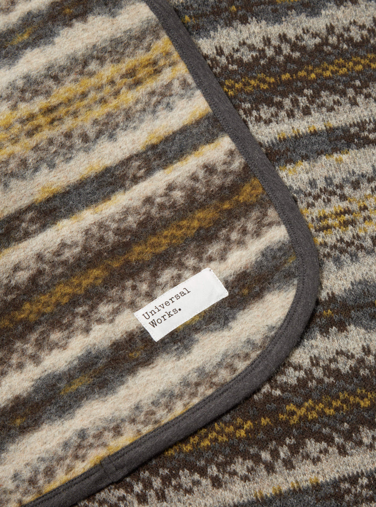 Universal Works Blanket in Fairisle Mix Wool Fleece