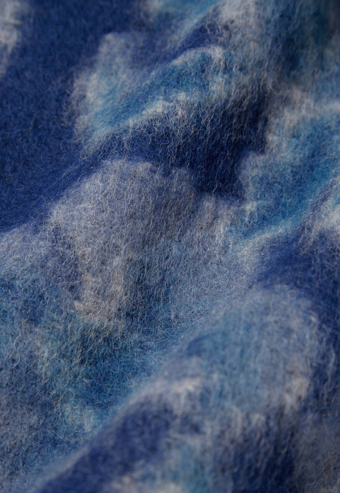 Universal Works Blanket in Navy Flower Fleece