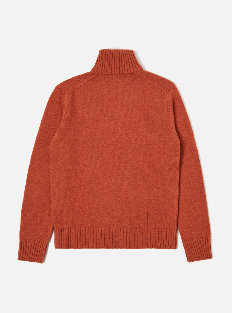Universal Works Roll Neck in Rust Eco Wool